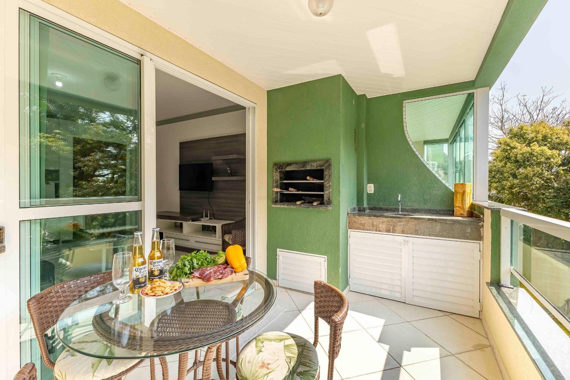 Aconchegante apartamento para famílias na Praia da Conceição - 2 Quartos 7 Pessoas Bombinhas Exterior foto